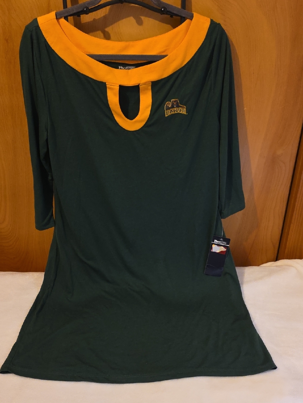 Baylor University Night Shirt Size L With Baylor Bear Logo NWT